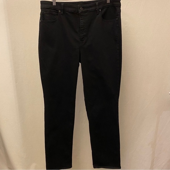Talbots 16 Straight Leg Jeans Black High Rise Women’s Stretch 2021 - Picture 11 of 12